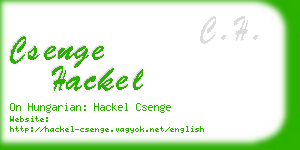 csenge hackel business card